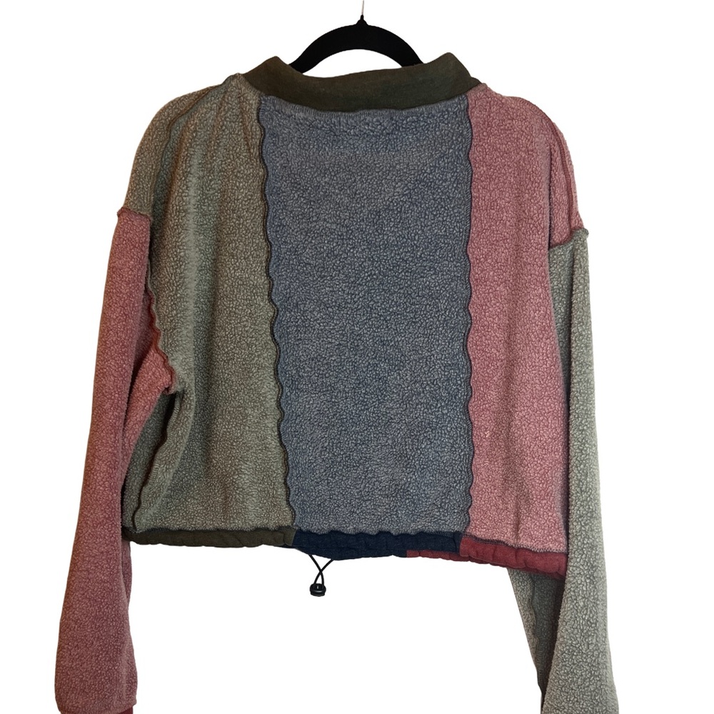 Gilded Intent Multicolor Patchwork Pullover - image 2
